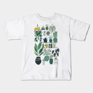 Plants on Shelves Kids T-Shirt